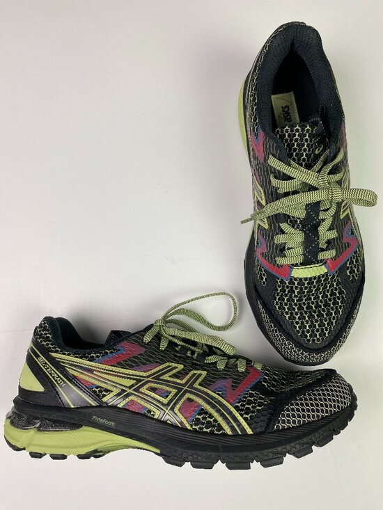 Asics Other - ASICS US4-S Gel Terrain Kiko Konstadinov Running Shoes Men's 10 Black Lime NWOT